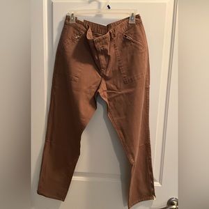 THE GAP STRETCH KHAKI PANTS WITH ZIP ACCENTS, NWT SIZE12